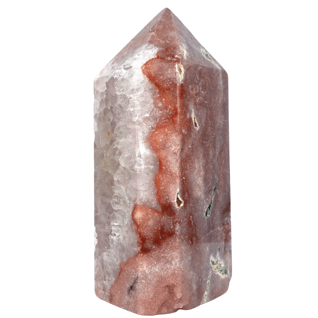 Pink Amethyst Tower With Druzy Quartz, Large Purple Amethyst Geode Crystal - Earth Perfection