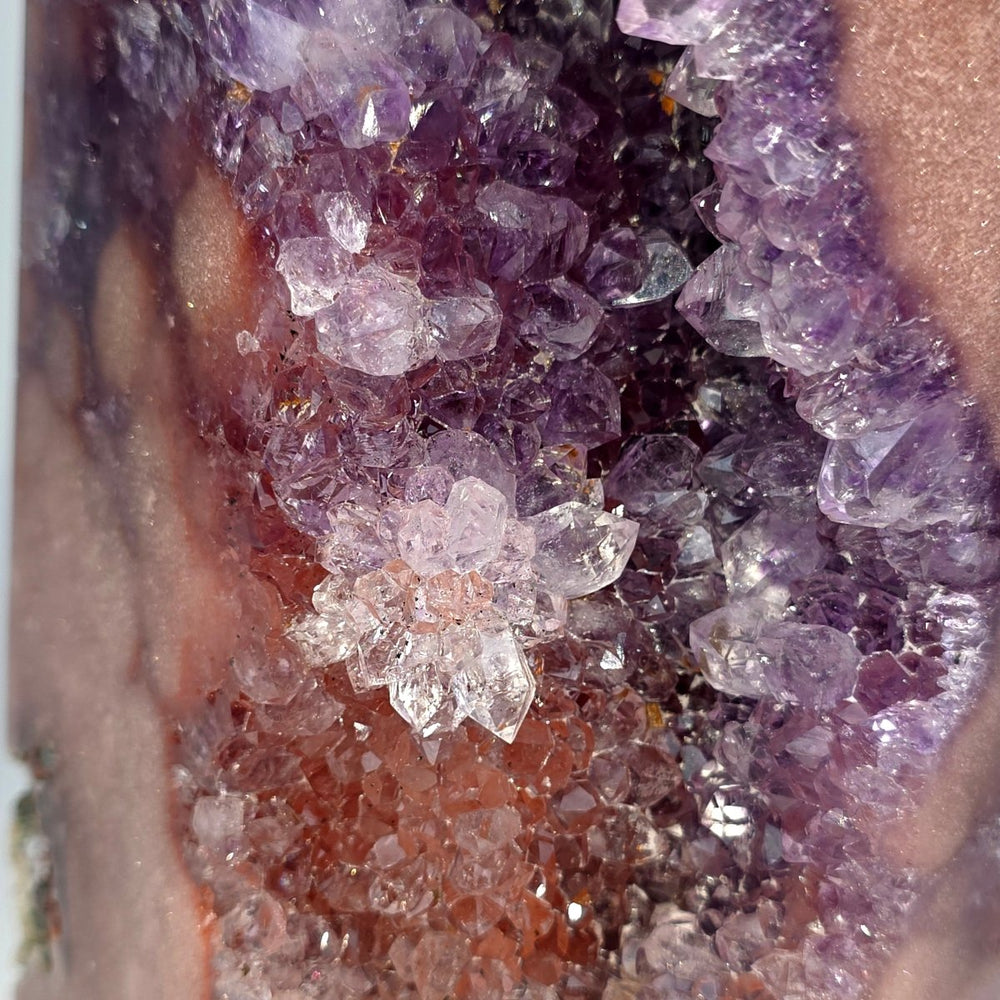 Pink Purple Amethyst Tower, Extra Large 12 Lb Museum - Grade Crystal, Rare Flower Amethyst Druze - Earth Perfection
