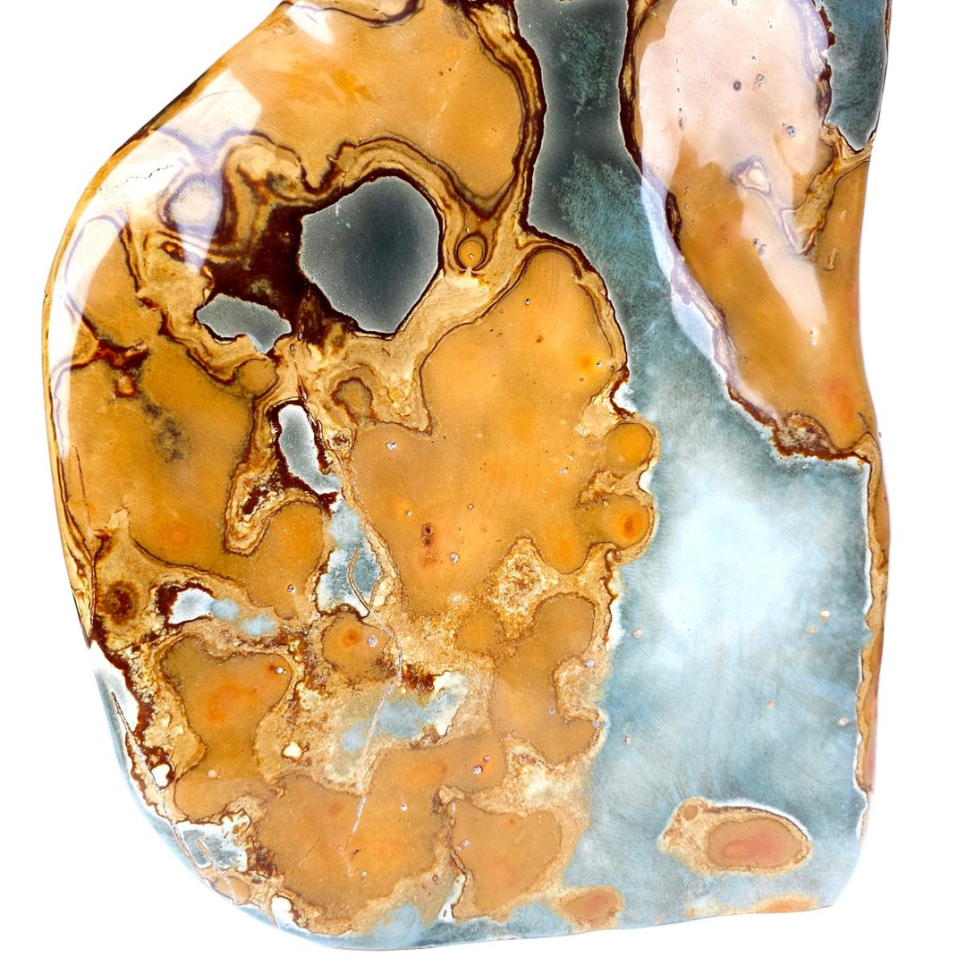 Polychrome Jasper Sculpture, Large 61 Lb Stone, Desert Jasper Garden Crystal - Earth Perfection