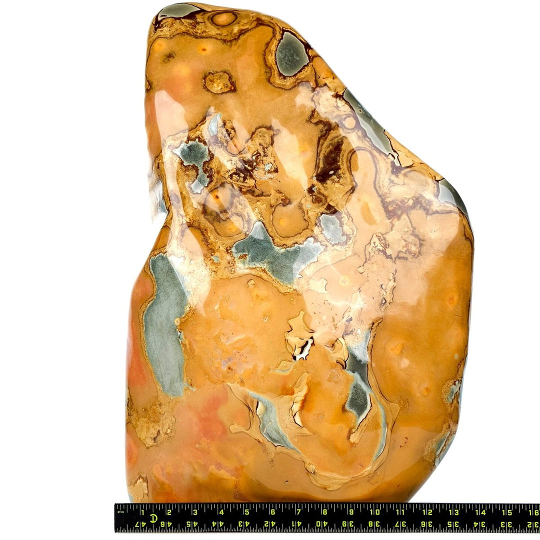 Polychrome Jasper Sculpture, Large 61 Lb Stone, Desert Jasper Garden Crystal - Earth Perfection