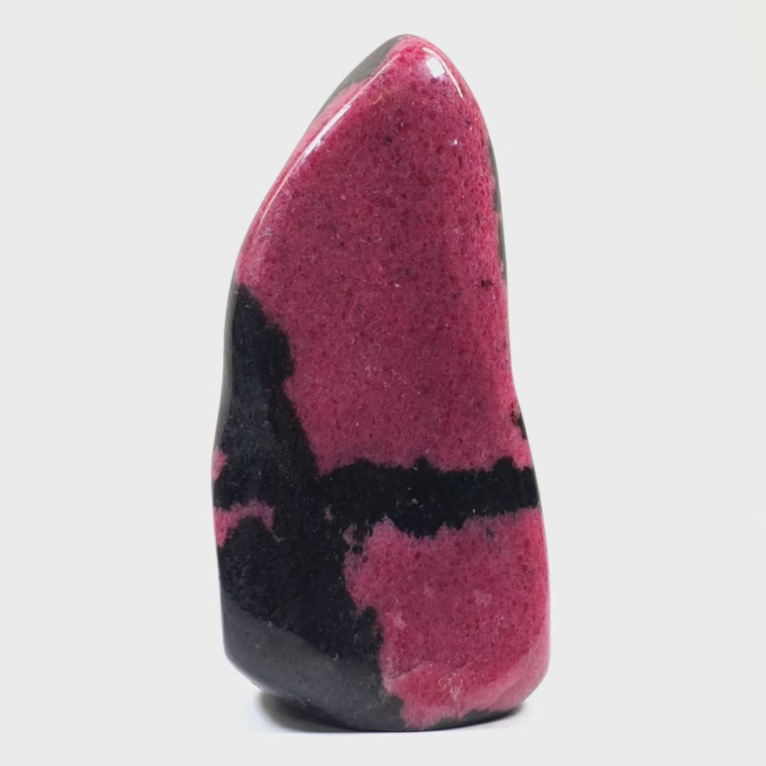 Rhodonite Crystal Freeform AAA+ Quality! Red Pink Black Tower Stone!