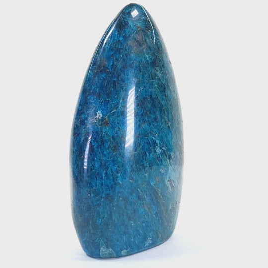 Blue Apatite Crystal Freeform Natural Large 5.7 Lbs, Polished Healing Crystal, Blue Apatite Stone