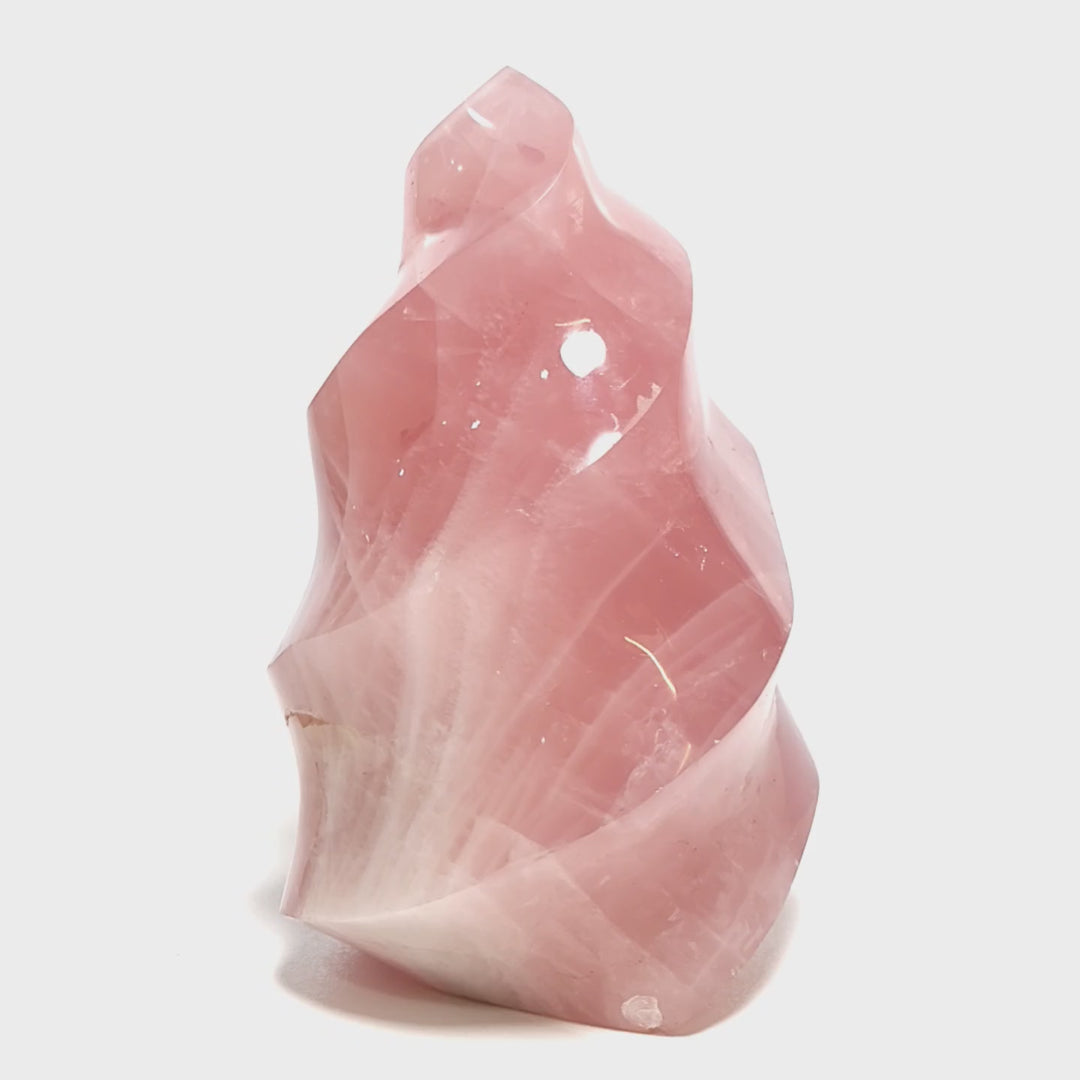 Rose Quartz Flame Large 7.8 Lb Crystal AAA+ Quality Pink Tower Love Stone!