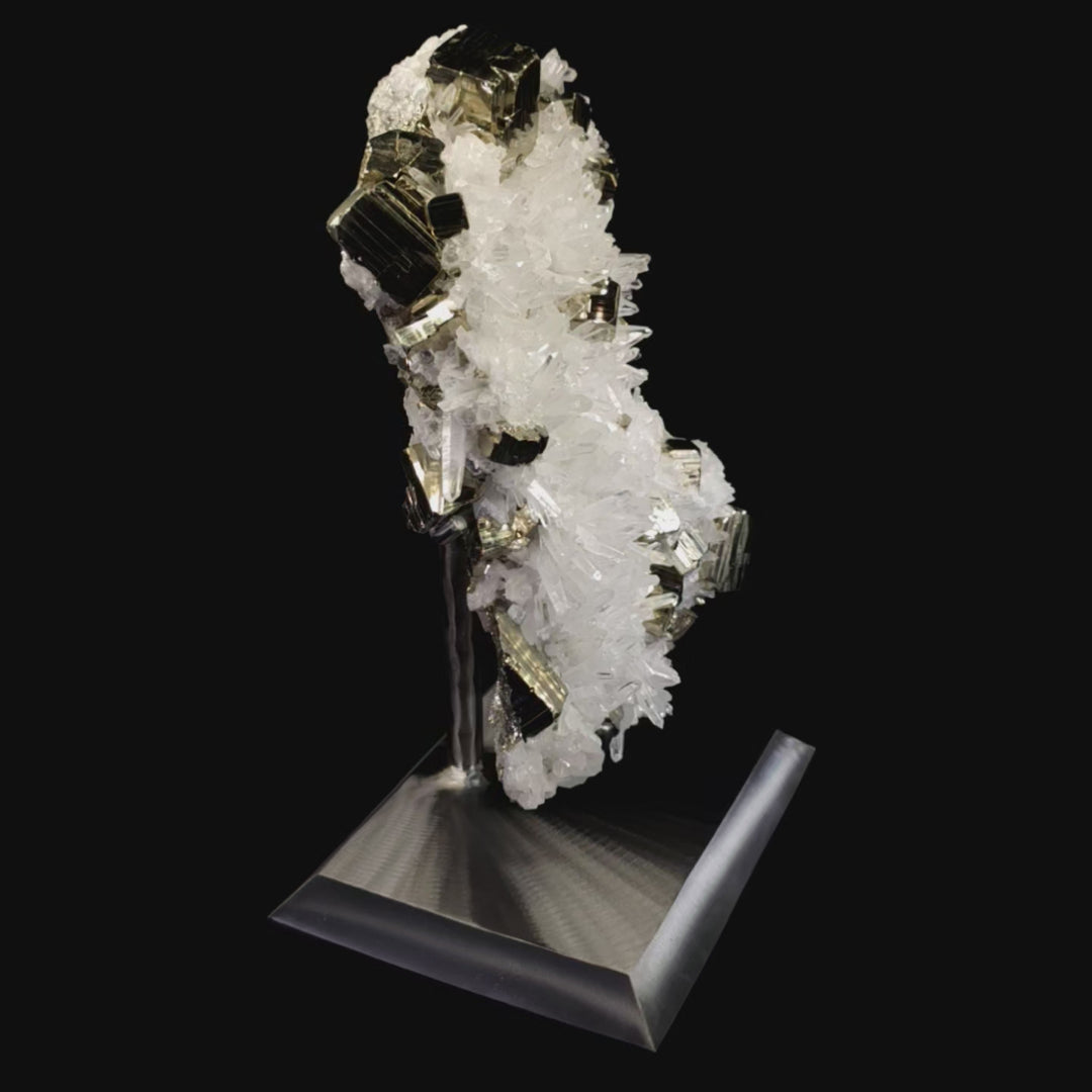 Pyrite Quartz Mineral Specimen