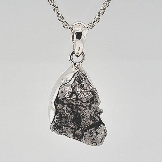 Campo Del Cielo Pendant LARGE 20 Grams Meteorite Rock Iron Comet Stone Necklace