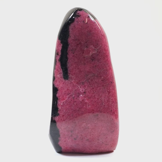 Rhodonite Crystal Freeform 4 Lbs, Stunning Rare AAA+ Pink & Red Rhodonite Tower Stone!