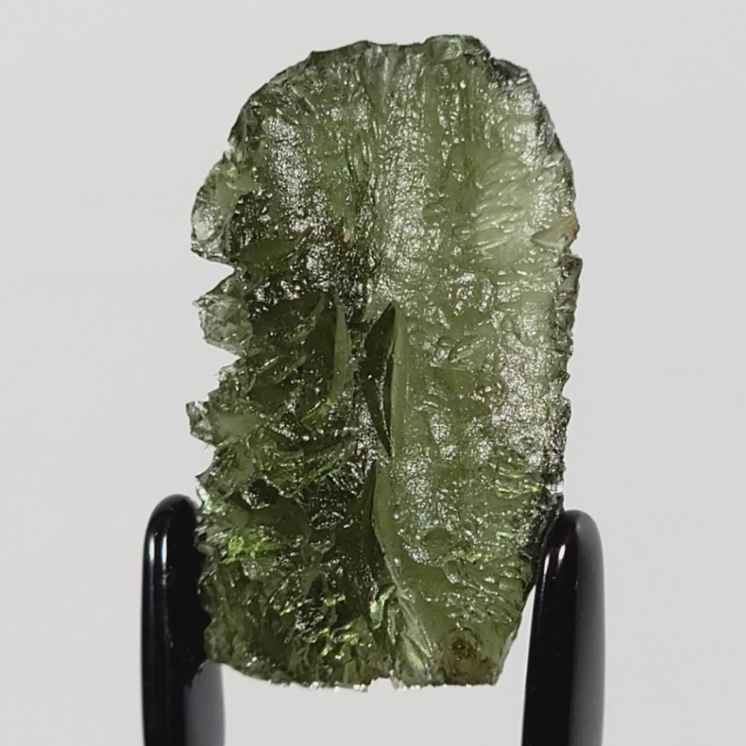 Moldavite Tektite, Large 5.2 Gr Rare Genuine Meteorite, Raw Healing Crystal