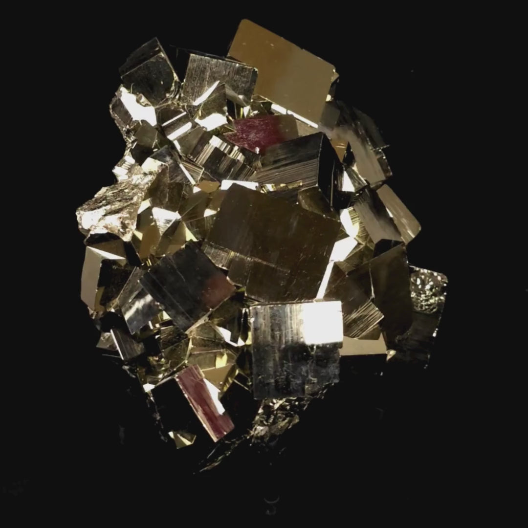 Pyrite Crystal Masterpiece, Extra Large 55 Lb, Huge Raw Iron Stone Museum-Grade Specimen Peru