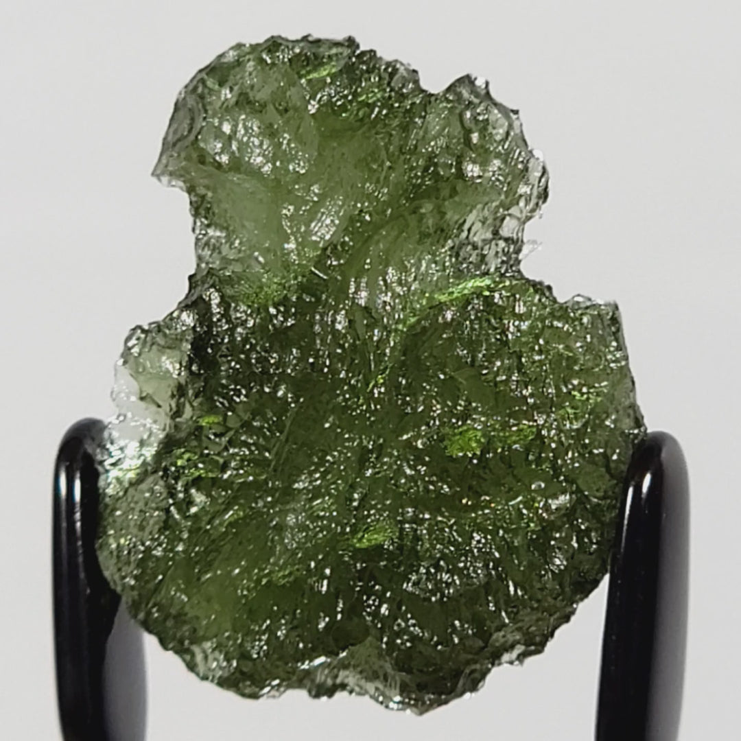 Moldavite Tektite, Large 5.3 Gr Rare Genuine Meteorite, Raw Healing Crystal