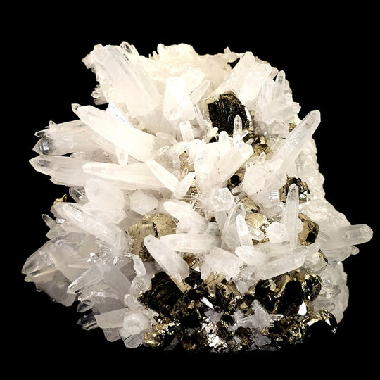 Pyrite & Quartz Extra Large 7 Lbs! Crystal Cluster Mineral Specimen, Huanzala Mine Peru - Earth Perfection