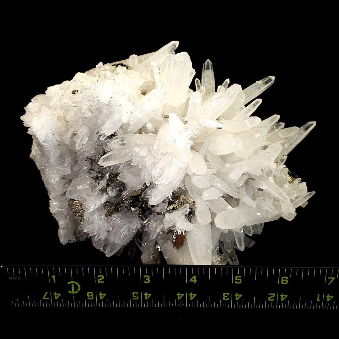 Pyrite & Quartz Extra Large 7 Lbs! Crystal Cluster Mineral Specimen, Huanzala Mine Peru - Earth Perfection