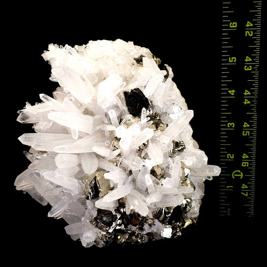 Pyrite & Quartz Extra Large 7 Lbs! Crystal Cluster Mineral Specimen, Huanzala Mine Peru - Earth Perfection