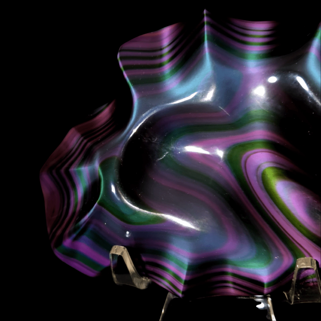 Rainbow Obsidian Crystal Carving, 3.7 Lb Museum - Grade Rare Natural Obsidian Sculpture - Earth Perfection