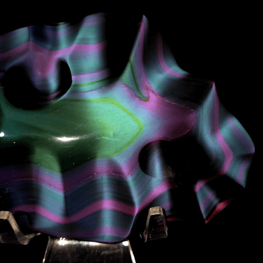 Rainbow Obsidian Crystal Carving, 3.7 Lb Museum - Grade Rare Natural Obsidian Sculpture - Earth Perfection