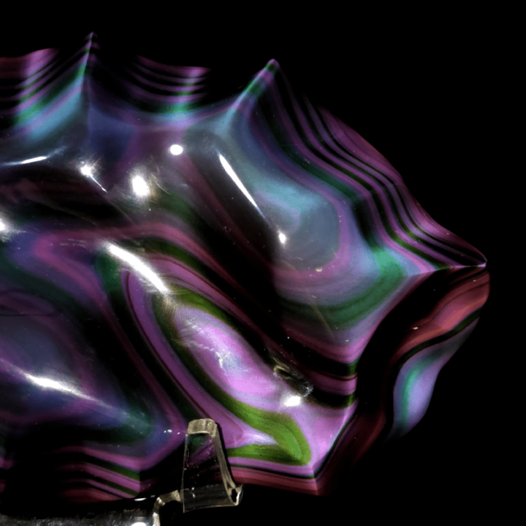 Rainbow Obsidian Crystal Carving, 3.7 Lb Museum - Grade Rare Natural Obsidian Sculpture - Earth Perfection