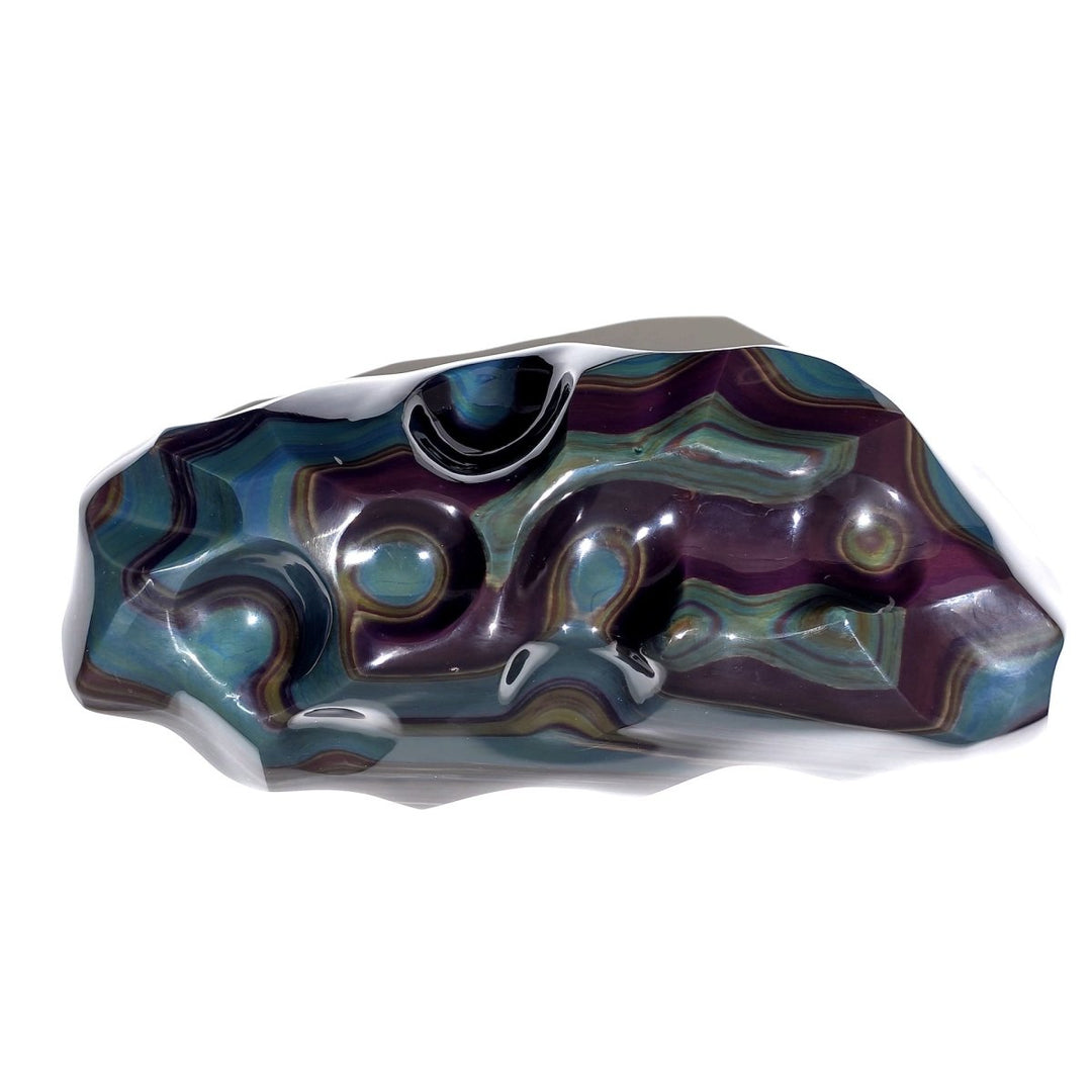 Rainbow Obsidian Freeform, Extra Large 6.5 Lb Rare Museum - Grade Colorful Polished Crystal - Earth Perfection