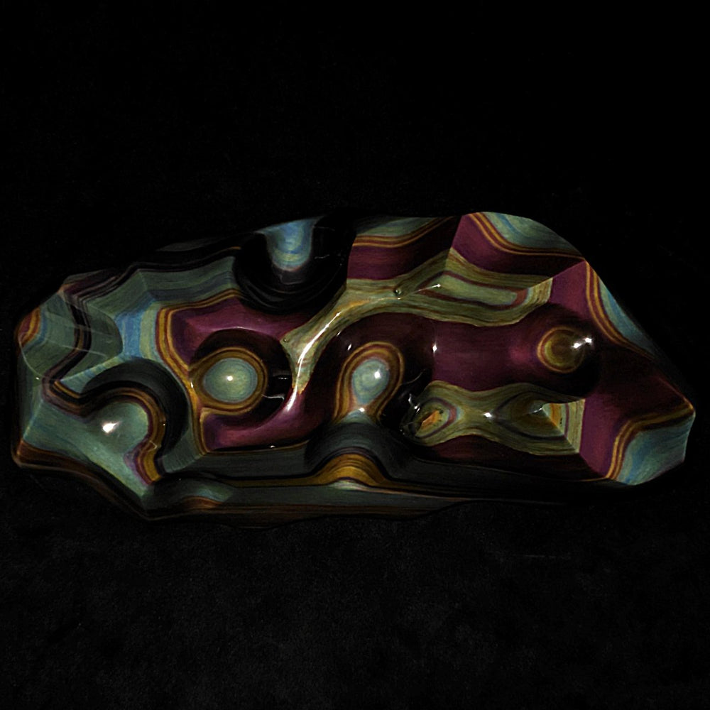 Rainbow Obsidian Freeform, Extra Large 6.5 Lb Rare Museum - Grade Colorful Polished Crystal - Earth Perfection