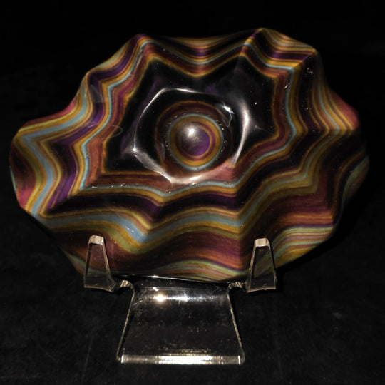 Rainbow Obsidian Sculpture, 3 Lb Museum - Grade Rare Obsidian Sheen Gemstone - Earth Perfection