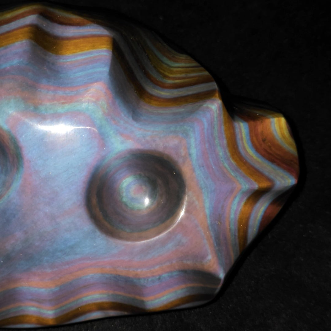 Rainbow Obsidian Sculpture, 3 Lb Museum - Grade Rare Obsidian Sheen Gemstone - Earth Perfection