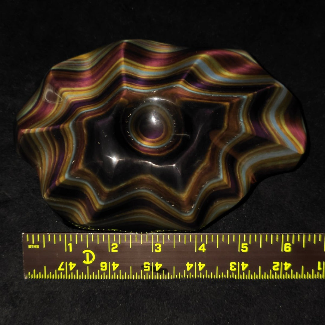 Rainbow Obsidian Sculpture, 3 Lb Museum - Grade Rare Obsidian Sheen Gemstone - Earth Perfection