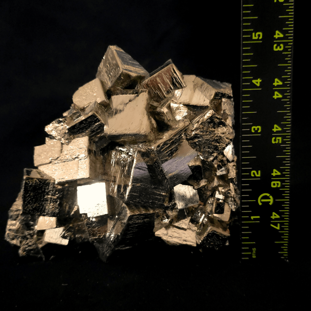 Raw Natural Pyrite Crystal Cluster, Large Iron Pyrite Cubes, Fools Gold Mineral Specimen - Earth Perfection