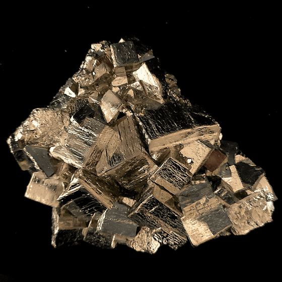 Raw Natural Pyrite Crystal Cluster, Large Iron Pyrite Cubes, Fools Gold Mineral Specimen