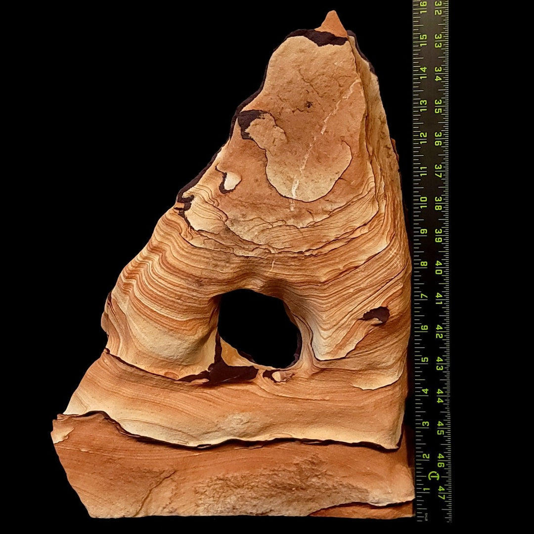 Sandstone Arch Hematite Large 27 Lb, Raw Rough Picture Sand Stone Sculpture - Earth Perfection