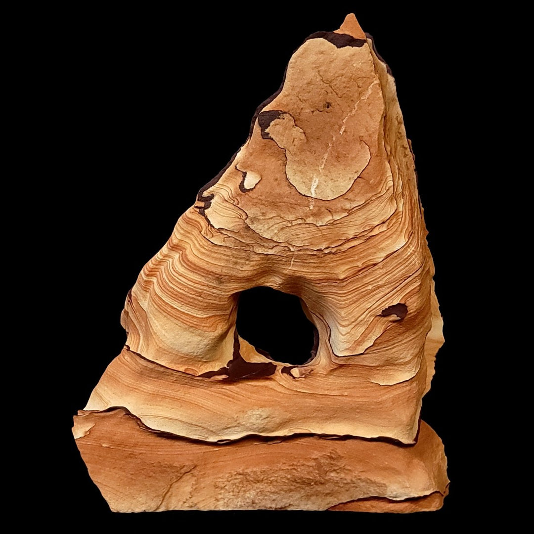 Sandstone Arch Hematite Large 27 Lb, Raw Rough Picture Sand Stone Sculpture - Earth Perfection