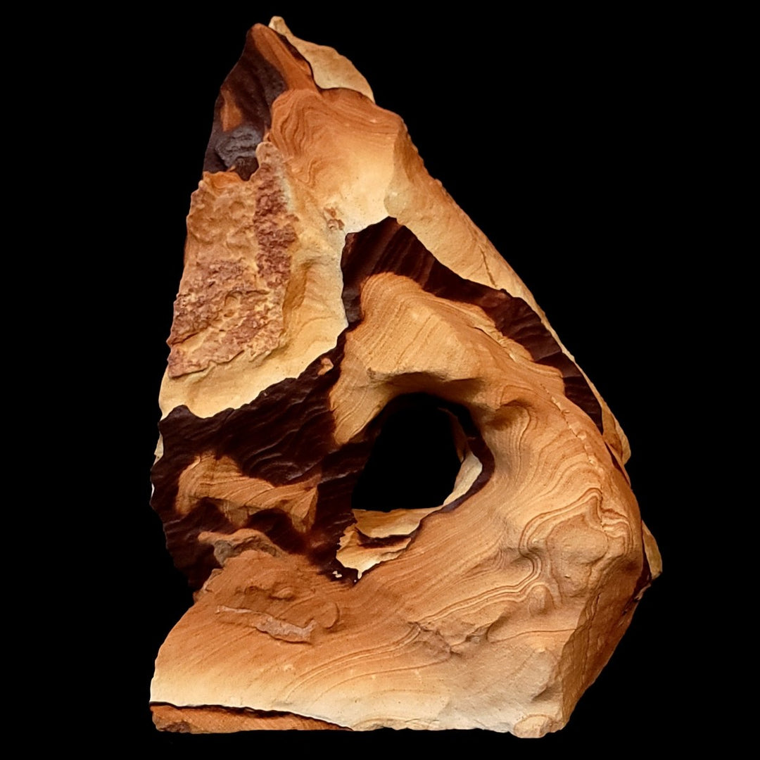 Sandstone Arch Hematite Large 27 Lb, Raw Rough Picture Sand Stone Sculpture - Earth Perfection