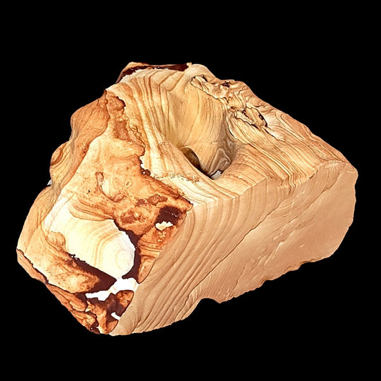 Sandstone Arch Large 52 Lb Home Decor Sculpture, Raw Navajo Sand Stone & Hematite - Earth Perfection