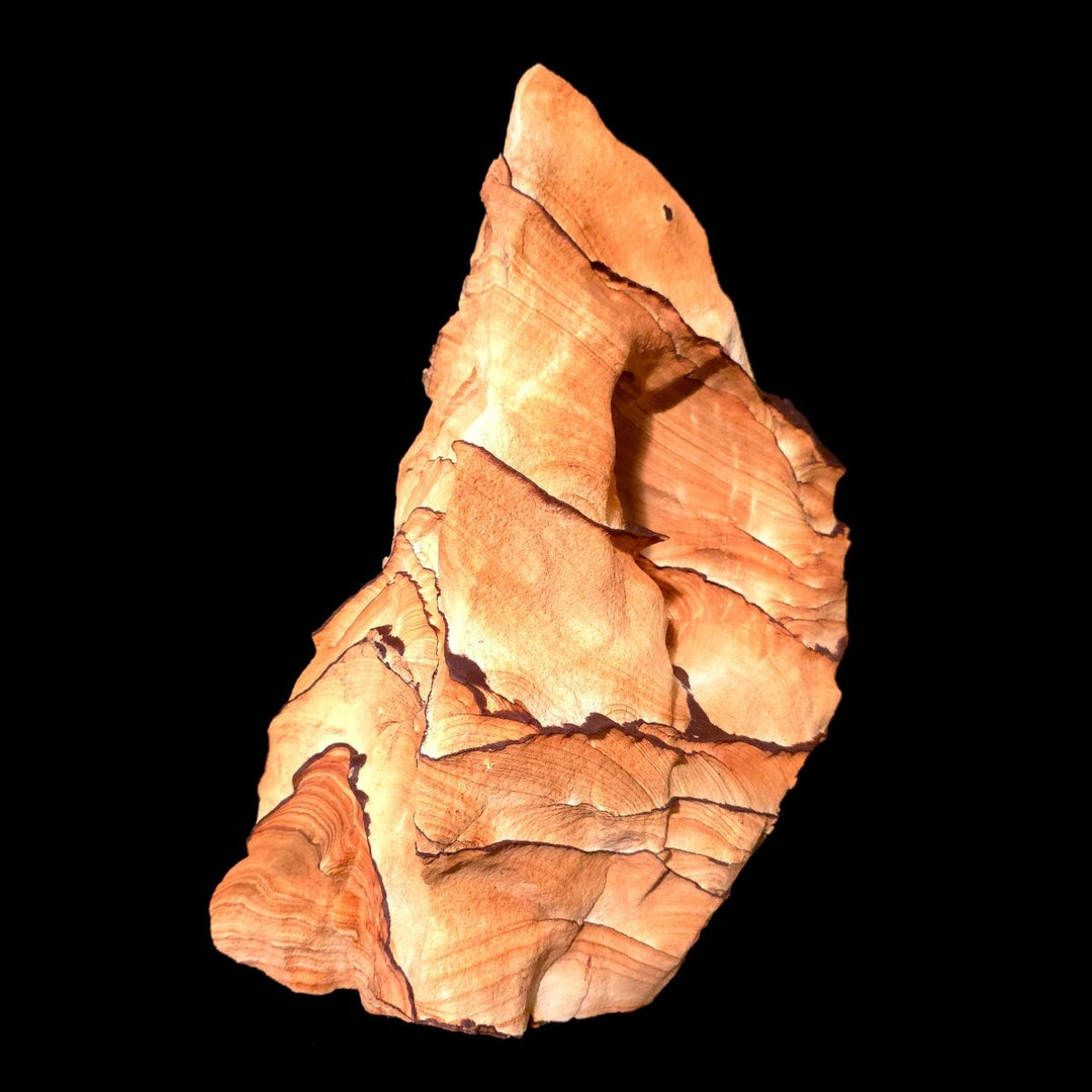 Sandstone Arch With Hematite Large 30 Lb, Raw Rough Picture Sand Stone Sculpture - Earth Perfection