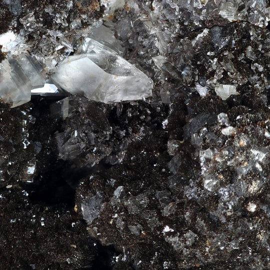 Septarian Heart Crystal Large 7" Dragon Stone Geode, Natural Black Septaria Nodule Heart! - Earth Perfection