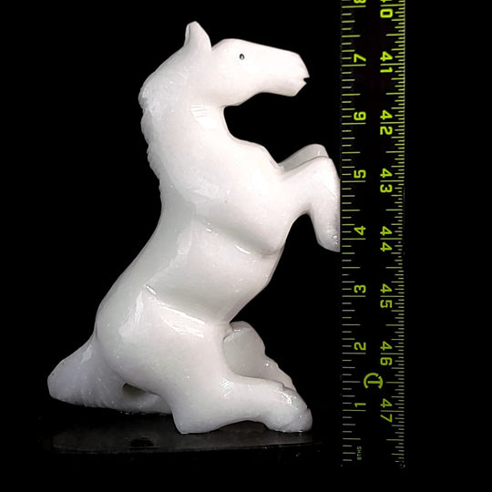 Standing Horse Figurine, Equestrian Home Decor Gift, White Horse Crystal Sculpture - Earth Perfection