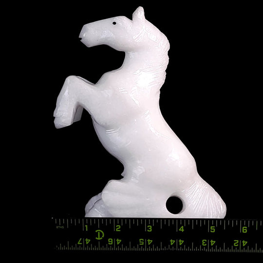Standing Horse Figurine, Equestrian Home Decor Gift, White Horse Crystal Sculpture - Earth Perfection
