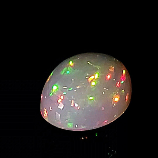 Welo Opal From Ethiopia! 14 Cts Large Dazzling Oval Gemstone, Galaxy Fire Rainbow Crystal Opal! - Earth Perfection