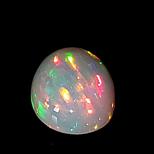 Welo Opal From Ethiopia! 14 Cts Large Dazzling Oval Gemstone, Galaxy Fire Rainbow Crystal Opal! - Earth Perfection